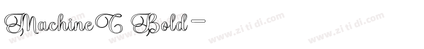 MachineC Bold字体转换